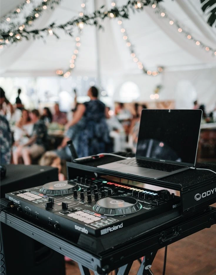 DJ performing on stage